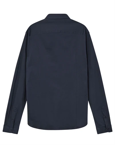 Mos Mosh Gallery - MMGMarco Jersey Skjorte - Navy 